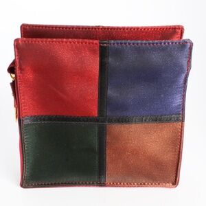 Yves Saint Laurent Make Up Bag Cosmetics Mondrian Brush Satin Velvet Travel Bag